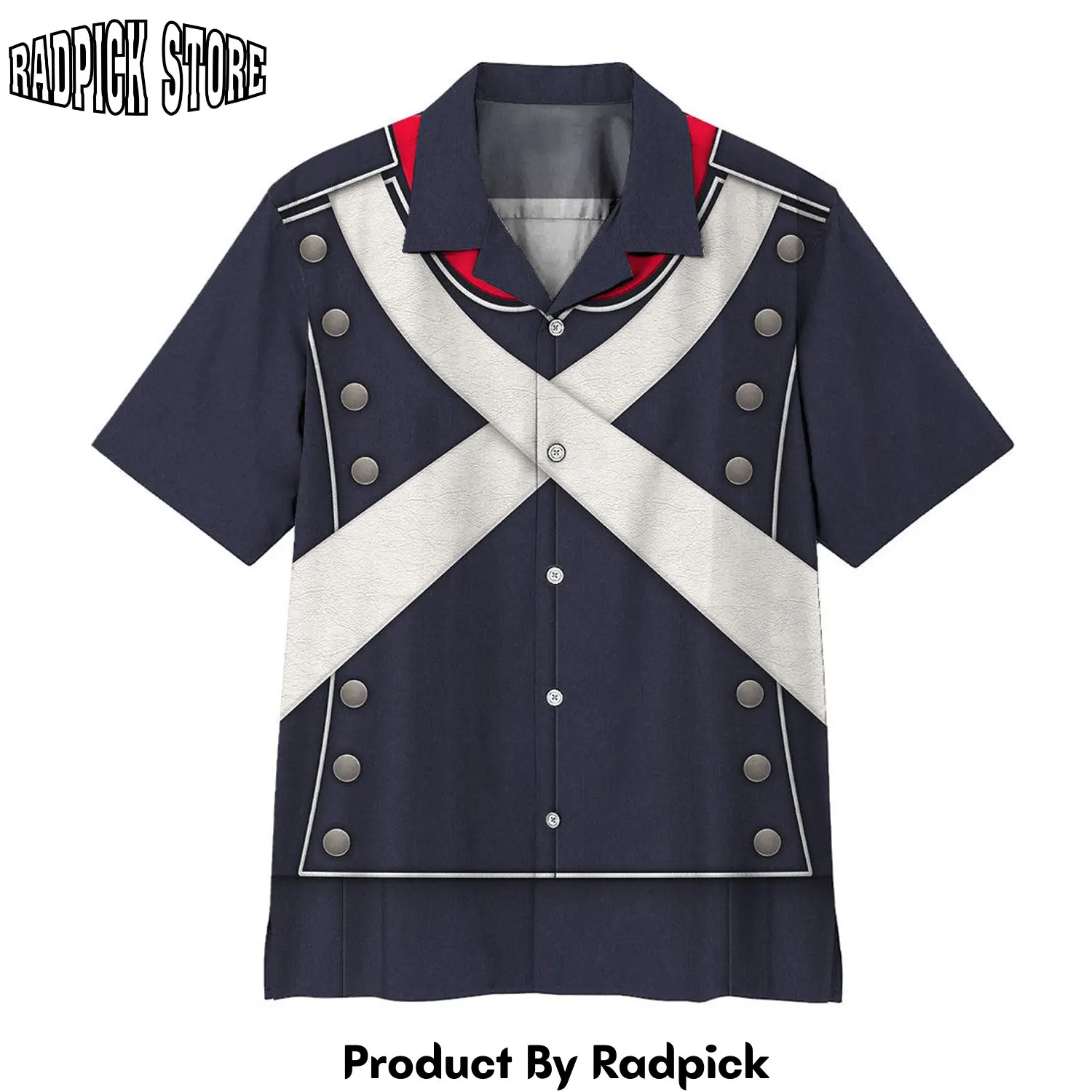 Radpick 3d french light infantry custom hawaii shirt rp292792